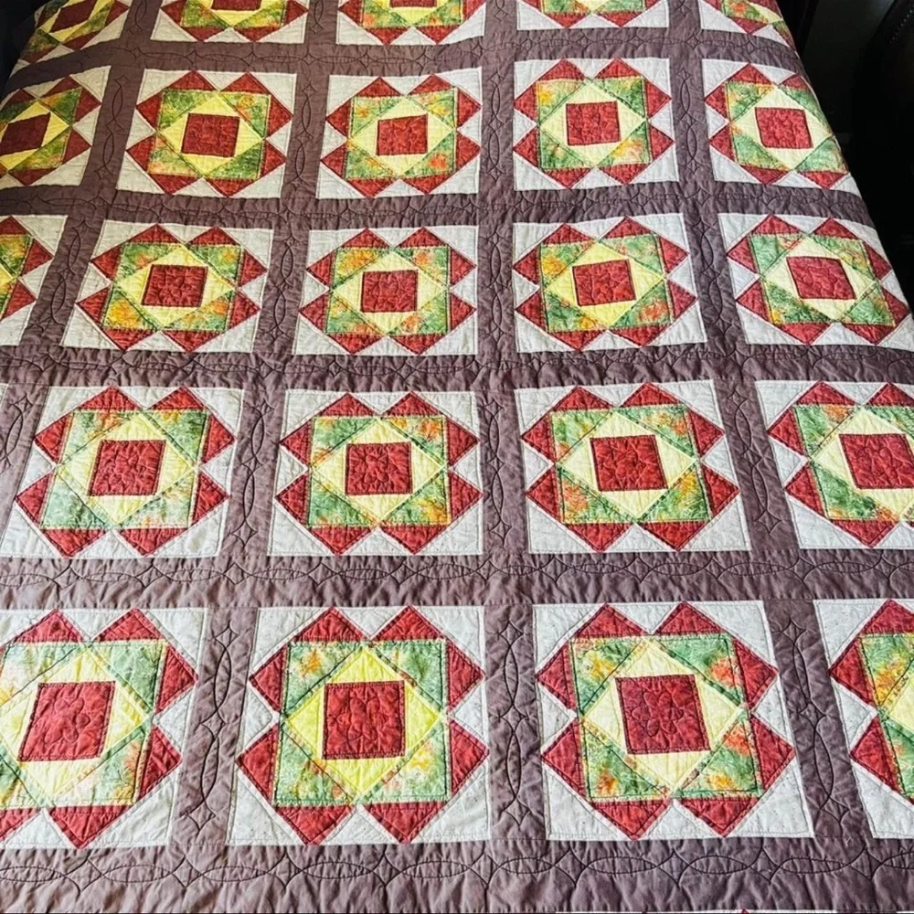 88”x88” Gorgeous Handmade Queen Size Quilt.